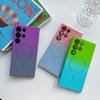 Samsung S24ultra Gradient Liquid Magnetic Suction Phone Case Suitable for S23 Skin Feeling Soft Shell S22 Full Cover Anti Fall