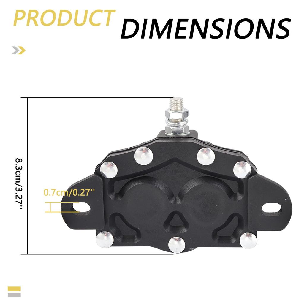 Winch Motor Reversing Solenoid 12V 6 Terminal DC Contactor Relay Switch Intermittent Duty Replaces 24450 214-1211A11 214-1211A11-06 Solenoid Switch