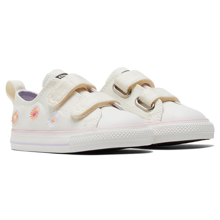 Converse Chuck Taylor All Star Easy-On Low PS Festival Florals Baby Sneakers Cream Egret Vintage-White A06087C