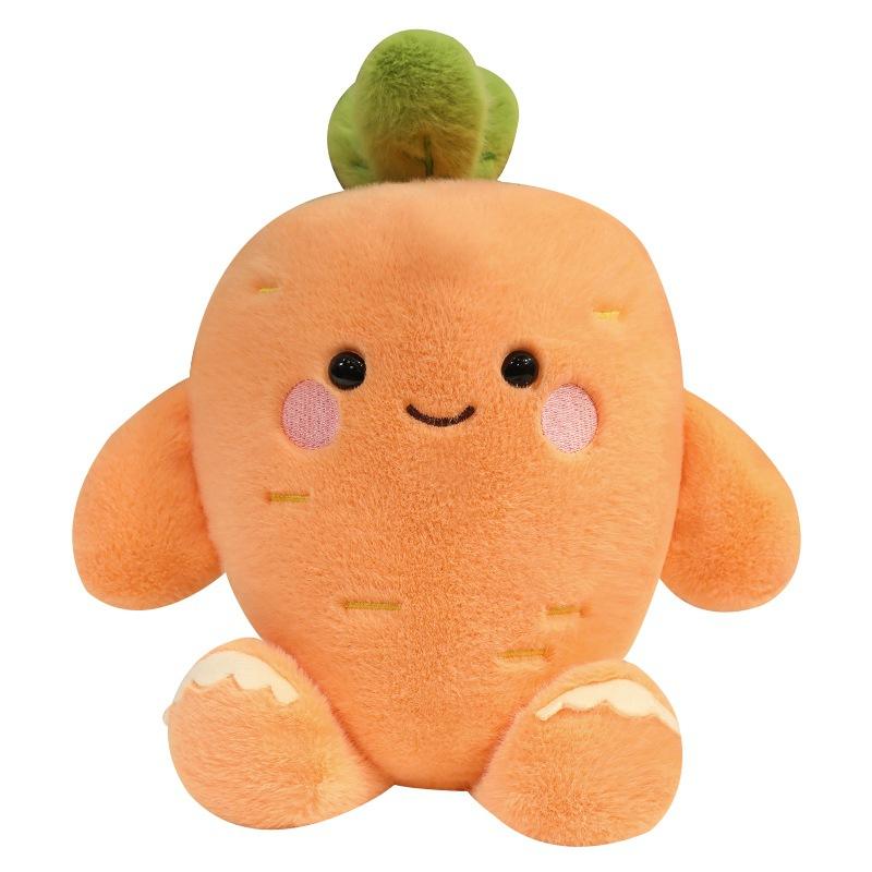Cartoon Cute Expression Carrot Throw Pillow Plush Toy Doll Radish Doll Home Pillow Cushion Cloth