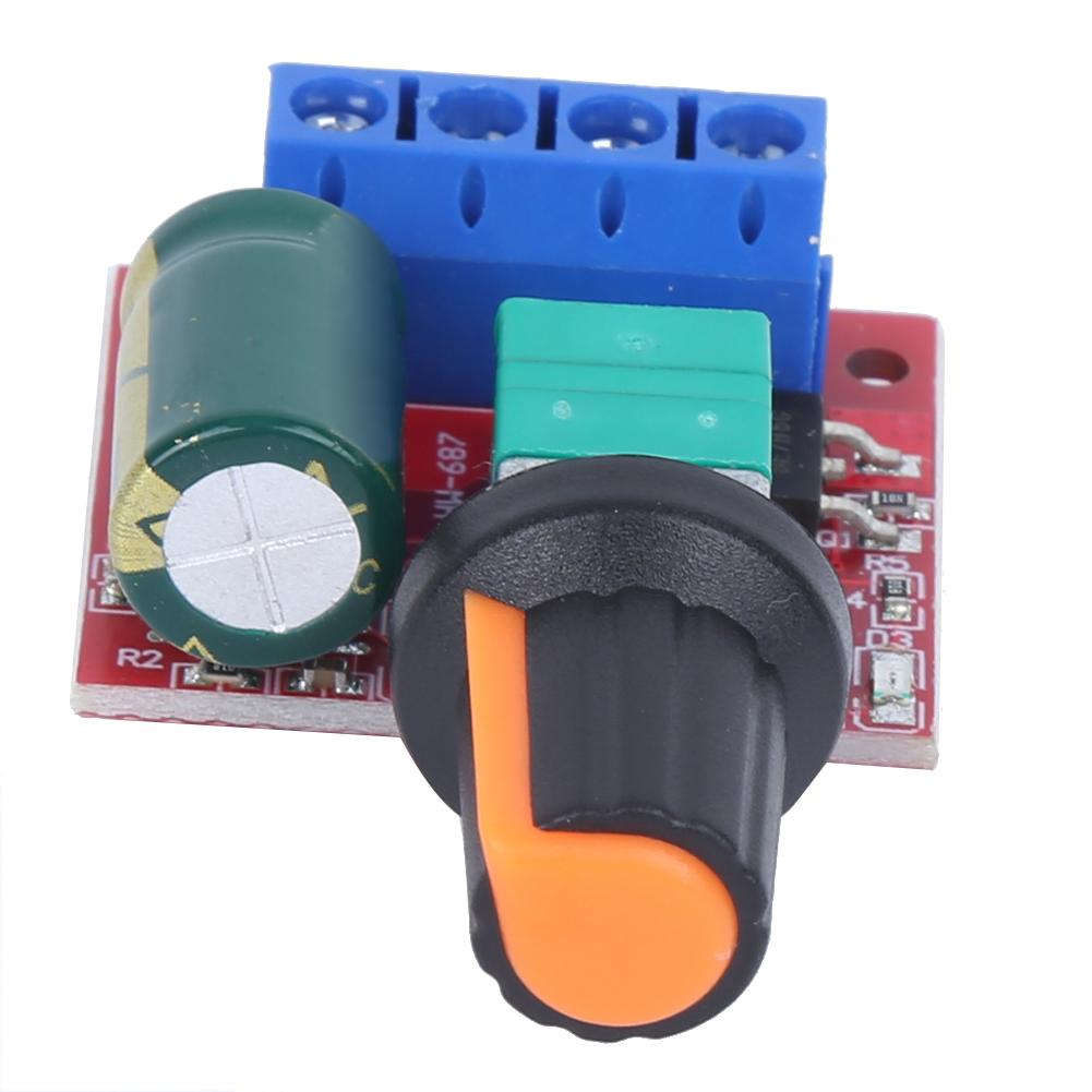 2ks regulátoru rychlosti PWM motor 4,5V‑28V Nastavitelný modul LED spínače řidiče 5A