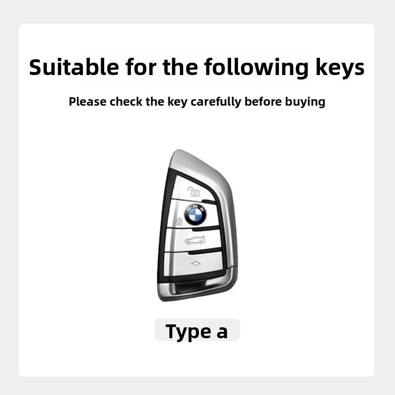 ABT1 Remote Car Key Case Cover Full Shell For Bmw F20 G20 G30 X1 X3 X4 X5 G05 X6 X7 G11 F15 F16 G01 G02 F48 Holder Keychain
