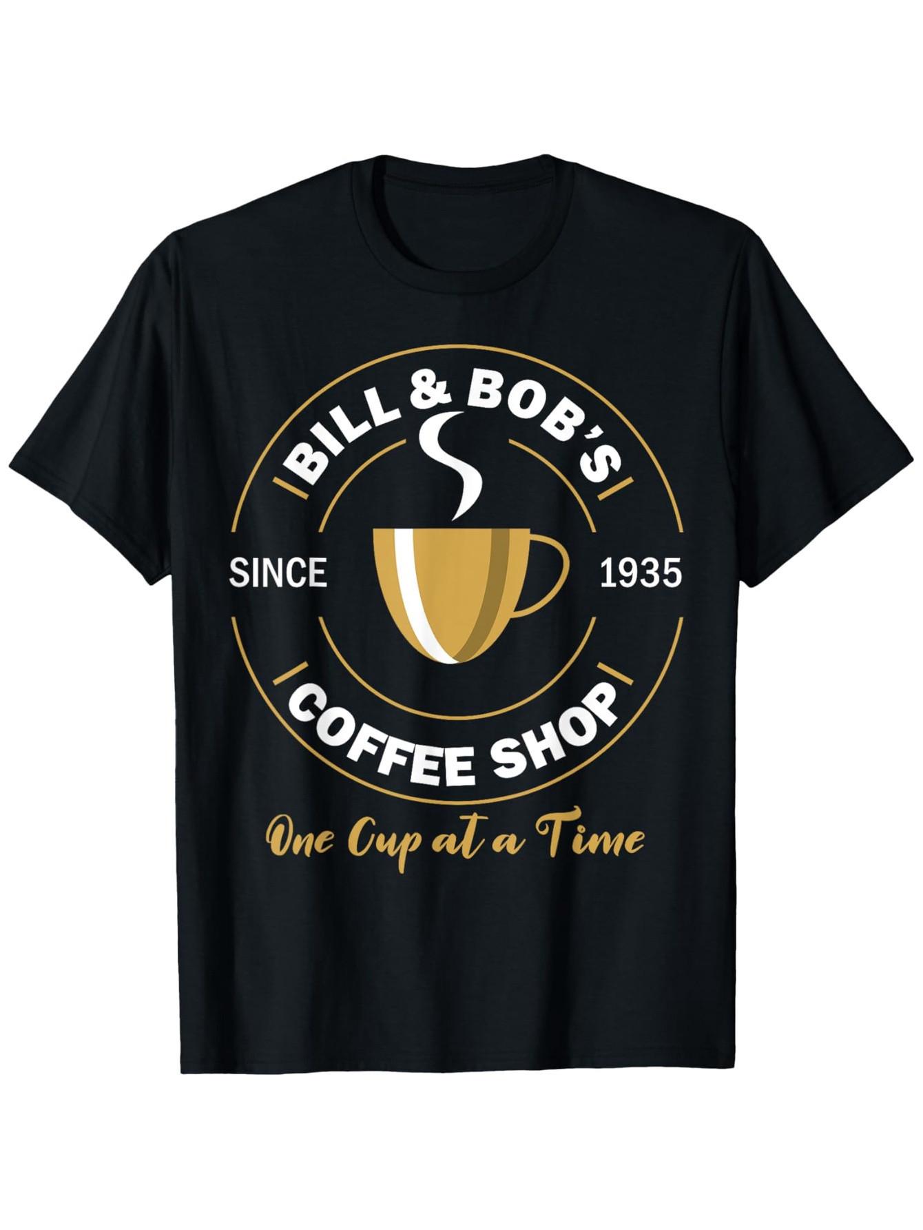 Top Pick Mens Funny Bill  Bobs Coffee Shop Vintage TShirt S