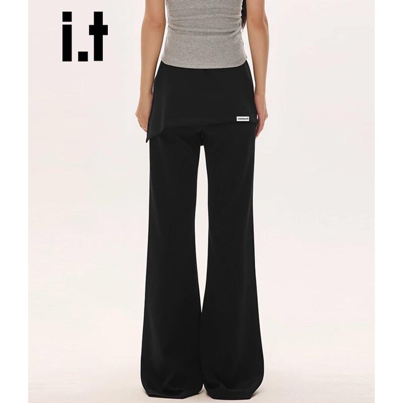 :CHOCOOLATE High-Waist Micro-Flare Casual Pants