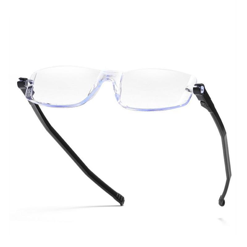 New Folding Reading Glasses 360 °Rotating Lightweight Presbyopic Eyewear Comfortable Women Foldable Reading Eyeglass Mirror Leg