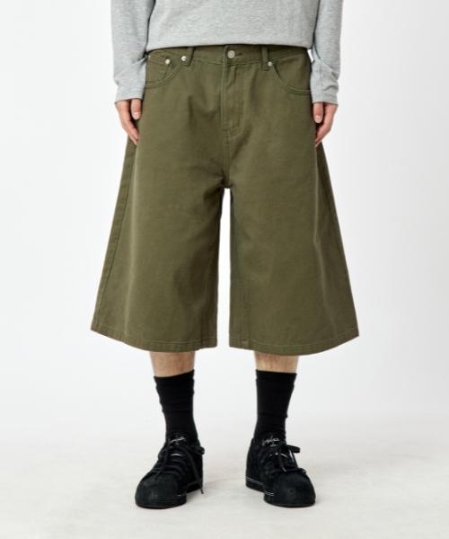 Tegseu Tx409 Bermuda Denim Shorts (Khaki)