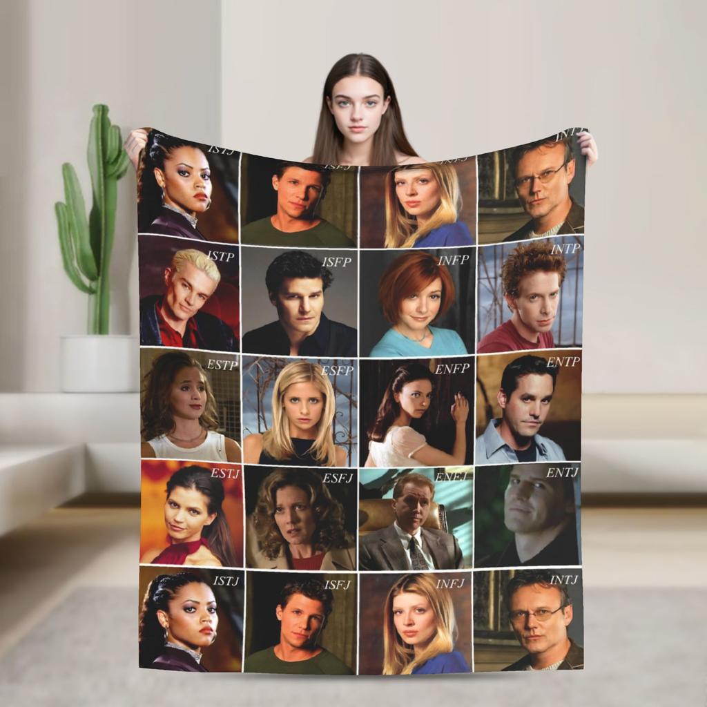Buffy the Vampire Slayer Movie Blankets Flannel Ultra-Soft Throw Blanket for Bedding Couch Bedroom Quilt