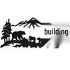 Mountain View Laser-Cut Black Iron Silhouette Wall Decoration