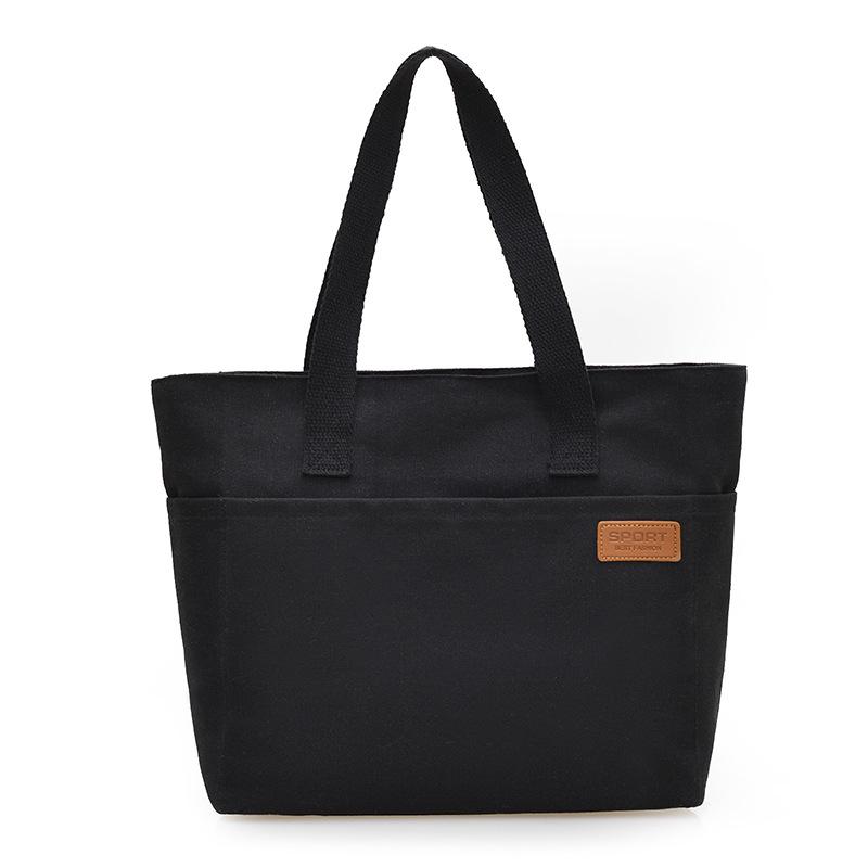 Japanese Style Large Capacity Canvas Tote Bag for Students