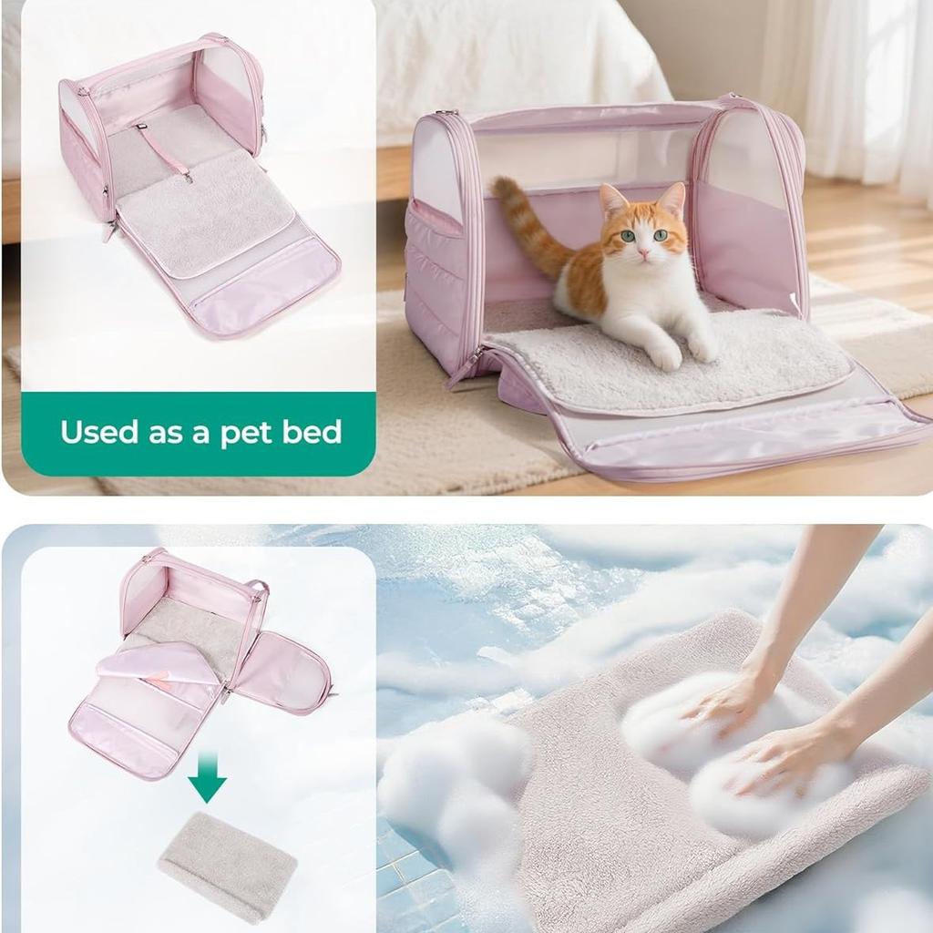Borsa Trasportino Morbida Pieghevole Traspirante per Gatti Cani Borsa da Viaggio Portatile Borsa a Mano per Gatti Cani Piccoli Passeggiate all'Aperto Escursionismo