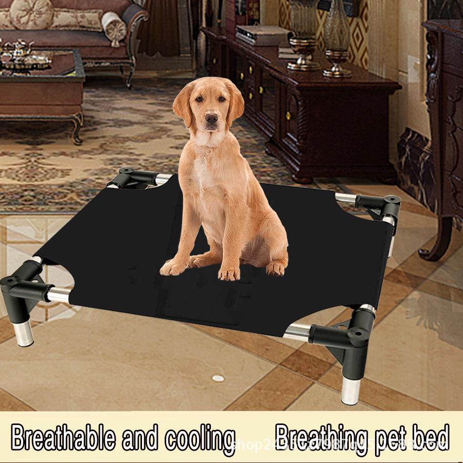Universal Breathable Mesh Pet Bed with Detachable Stainless Steel Frame - Moisture-Proof for Cats and Dogs