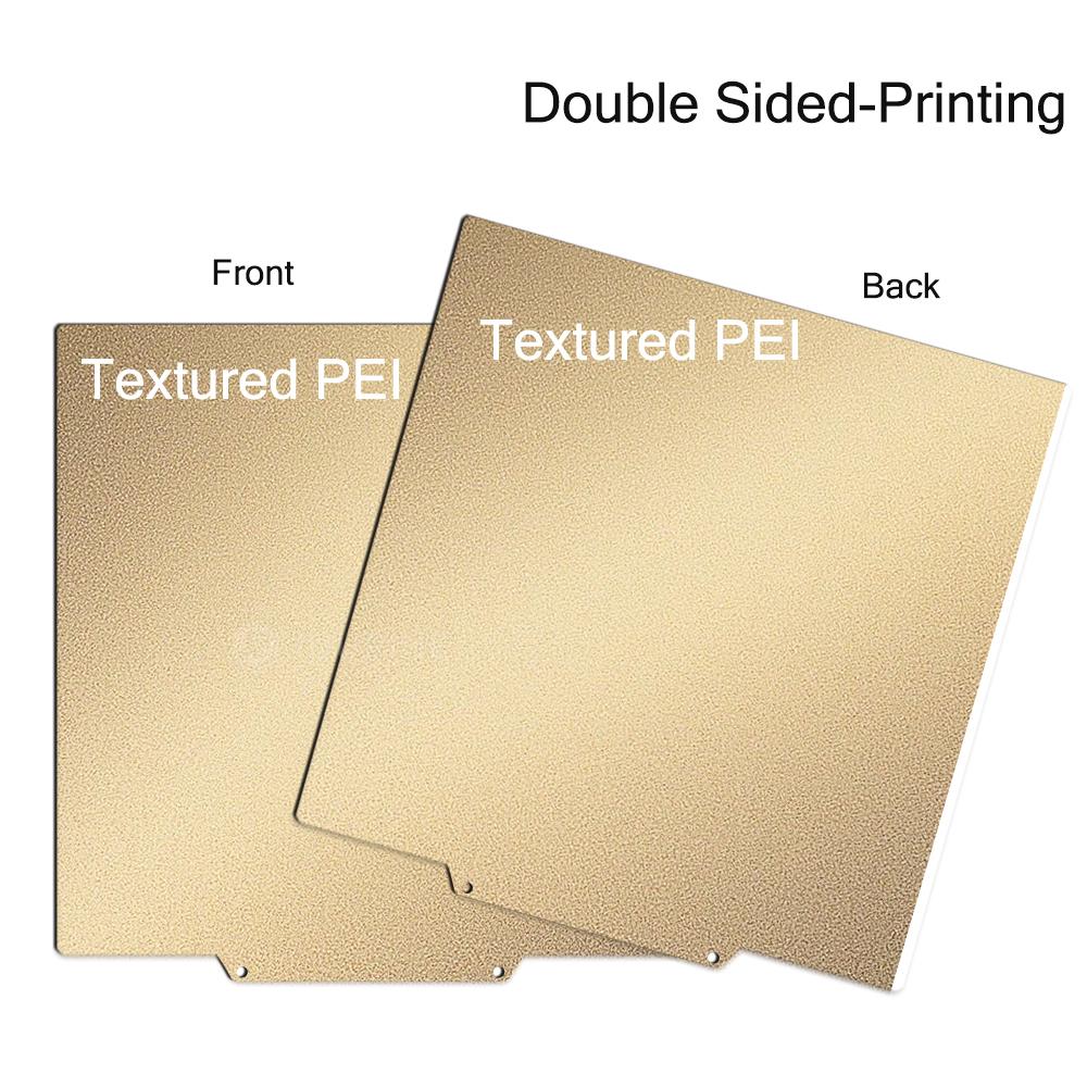 Double Sided H1H Textured PEI 330x330 Sheet Spring Steel 330mm Build Plate Flexible Print Bed for QIDI X-Max 3
