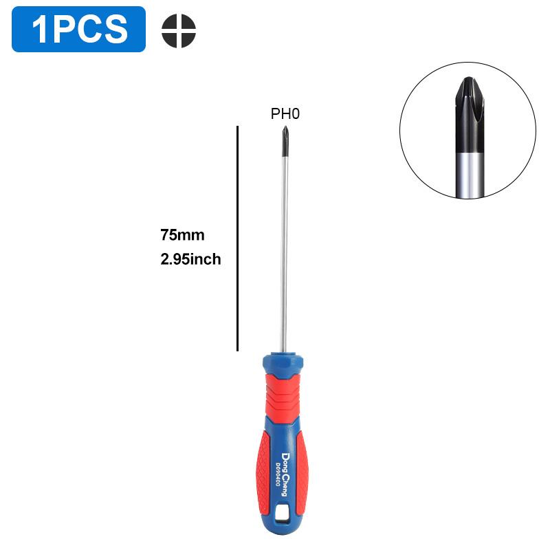 Screwdriver Set Phillips Slotted CRV Steel Magnetic Tip Heat Treated TPR Grip Handle 3 5 6 8mm PH0 PH1 PH2 PH3 Hand Tools 4
