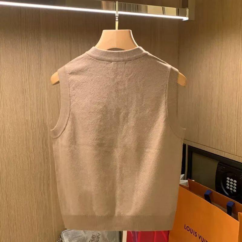 European & American Men's Retro Knitted Cardigan Vest - Autumn Round Neck Sweater