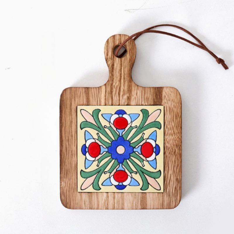 

Vintage Floral Coasters with Suitable for Table, Office Desk - Elegant Table Protectors, Decorative Cup Holders for Hot Drinks ONE SIZE&Rectangular