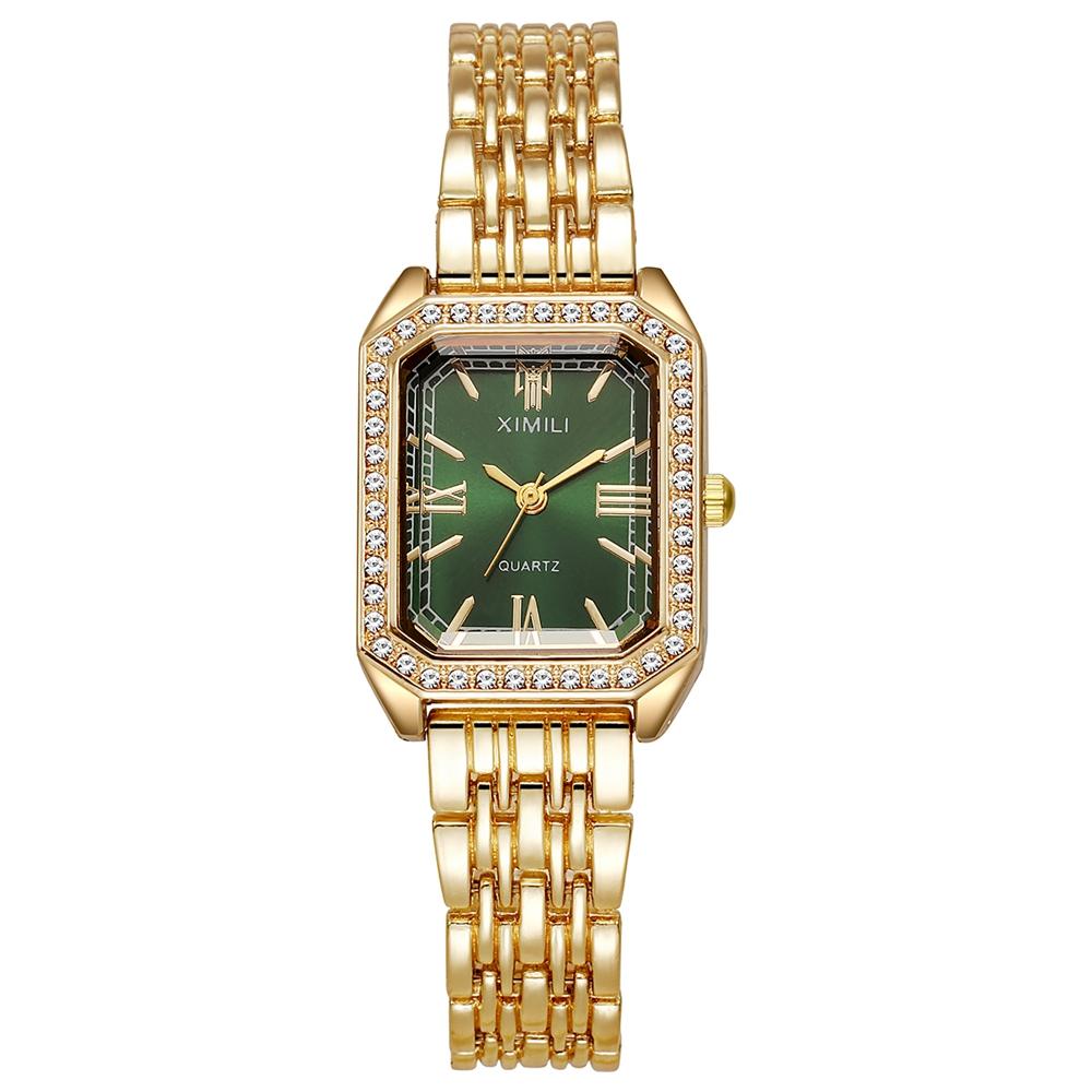 

Luxury Women Watches Fashion Square Watch Rhinestone Casual Quartz Watch Ladies Clock Watch Relogio Feminino Wristwatch Women