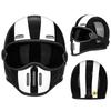 Fiberglass Retro Full Face Motorcycle Helmet Men Women Small Shell Pig Nose Design Harley Cruiser Style