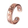 Anelli in Rame Puro Magnetici Salute Energia Dita Manicotto Aperto Anello Regolabile Donna Uomo Fedi Nuziali Larghezza 6mm Gioielli Minimalisti