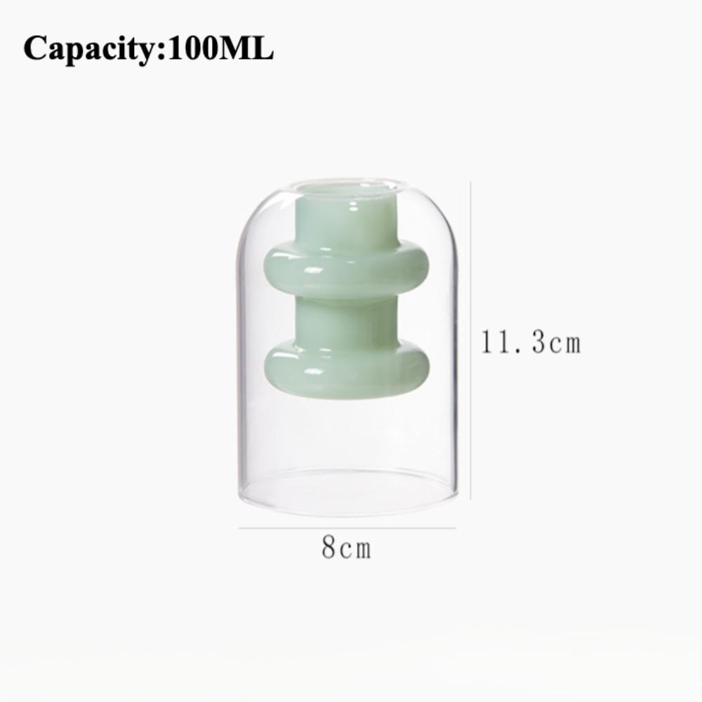 Modern Simple Glass Vase Home Decoration Accessories Hydroponic Vases for Flowers Terrarium Transparent Home Decorative