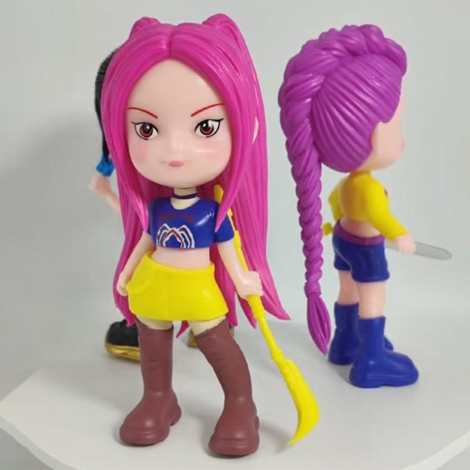 Anime Kpop Demon Hunters Figure Model Toy Cartoon Gaming Desk Decor Collection Kids Peripherals Gift