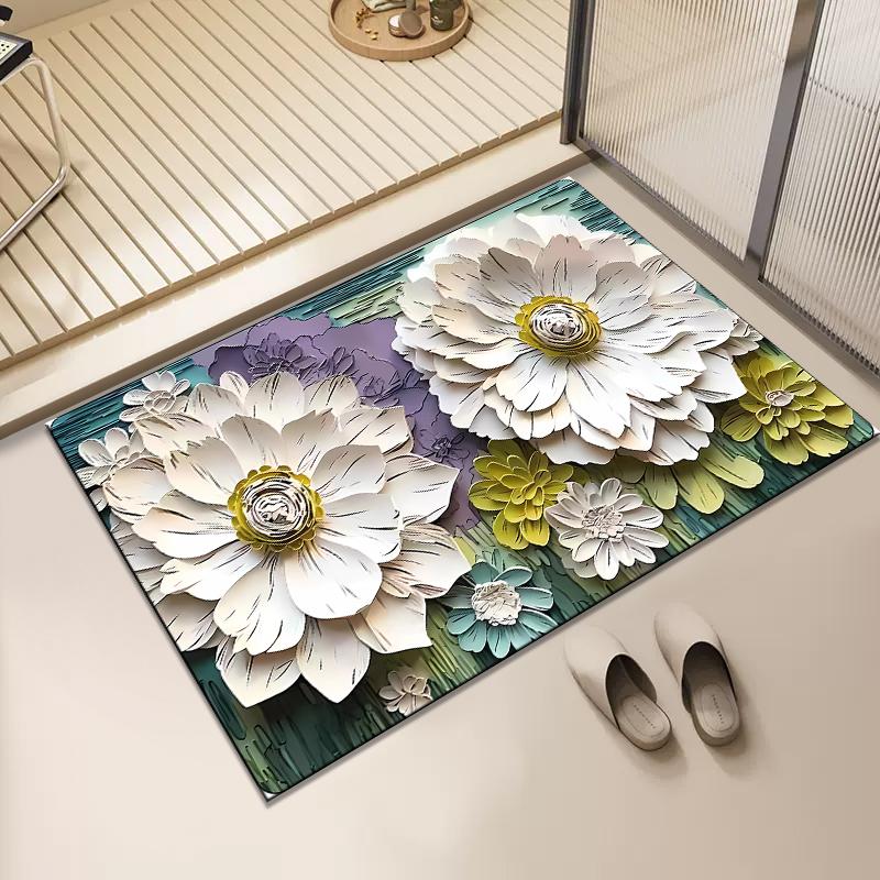 Zachte diatomeeënaarde absorberende vloermat badkamer sneldrogend toiletdeur voetmat toilet toilet antislipmat 40x60cm15.7x23.6in