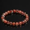 Hongchu Crystal 7A High-quality Natural Blood Phoenix Agate Bead Bracelet Iridescent Rainbow Red Crystal Bracelet