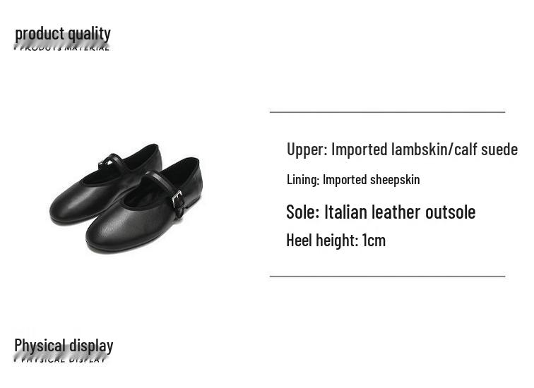 Retro Mary Jane One-Word Buckle Ballet Flats & High Heels