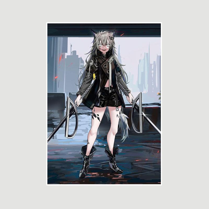 Home Decor Painting Sweet Little Loli Anime Girl Poster Cute Lolita Manga Figure White Paper Posters and Prints Bar Bedroom Decoration Mural