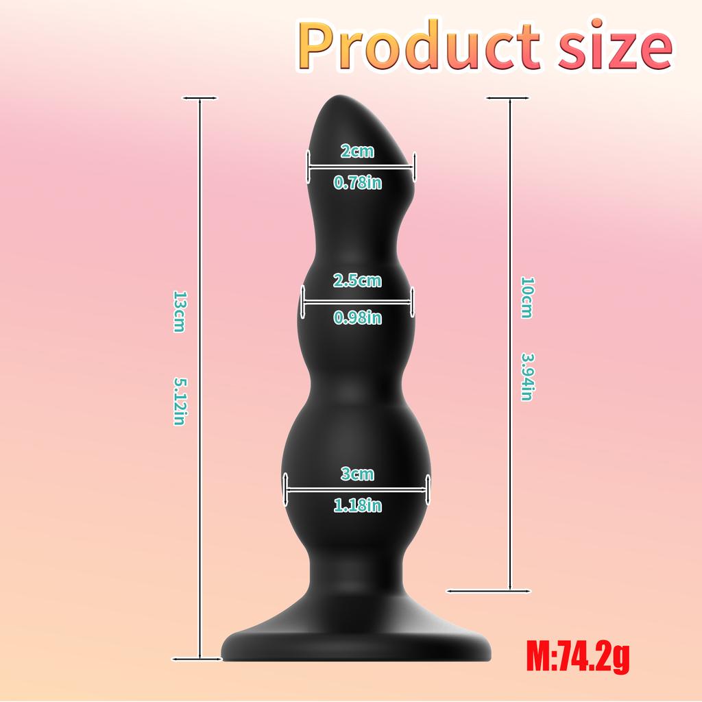 3 Size Dildo Anal Plug with Strong Suction Cup Butt Plug Ass Anus Trainer /Dilation /Expand Sex Toys For Women Men Masturbation