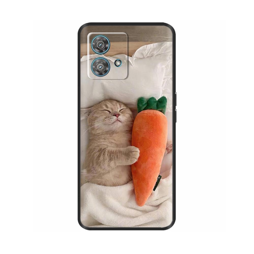 For Motorola Moto Edge 40 Neo Case Soft Silicone Flower Phone Back Cover For Motorola Edge 40 5G Cases Edge40 Neo Coque Fundas