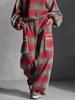 2025 European & American Women's Plaid Ruffled Pantsuit – Distressed Street Style