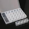 28 Compartment Adjustable Clear Plastic Storage Box For Jewelry Earrings Beads Screws Small Accessories Storage Box
