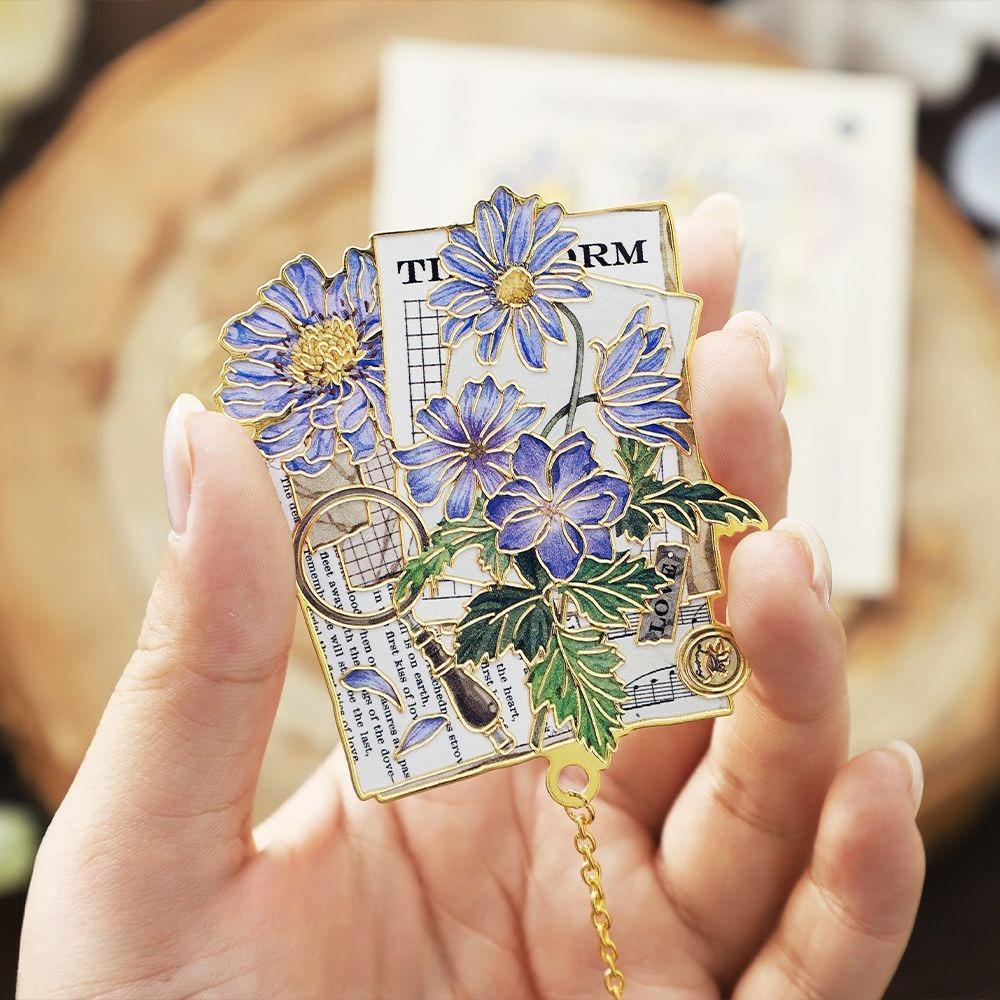 1 Piece Aesthetic Retro Chinese Bookmark Exquisite Metal Butterfly Boomark for Books Vintage Book Tab Student Teacher Gift