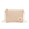 Straw bag Casual messenger bag Woven clutch women's bag Summer beach bag Mobile phone handbag
