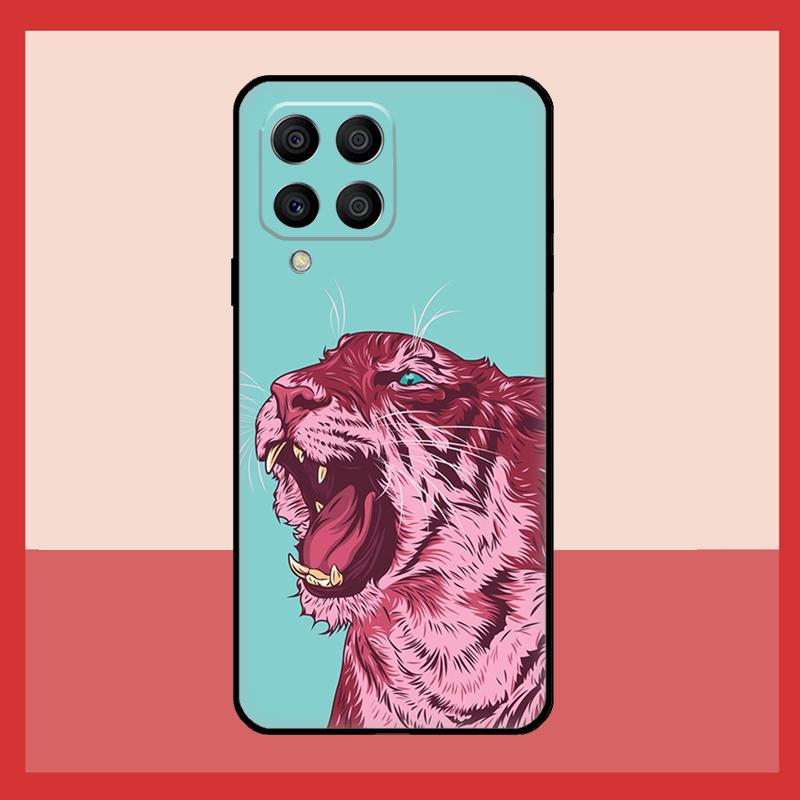 Animal Tiger Art Case For Samsung Galaxy M56 M12 M06 M32 M52 M35 M55 M15 M11 M13 M14 M16 M36 M31 M53 M34 M54