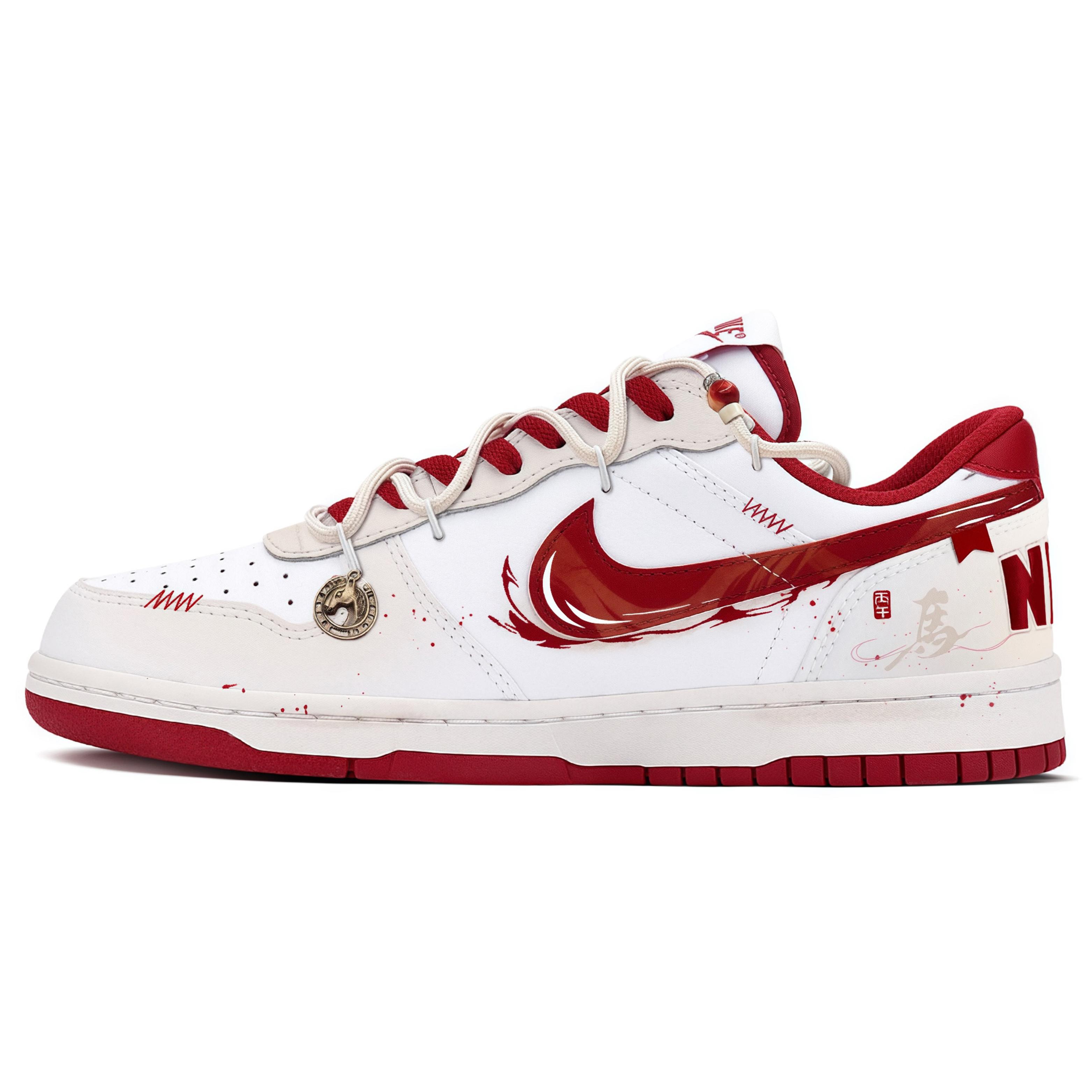 

Nike Big Danma Gilded MONE Manufacturing Leather Abrasion Resistant, Lightweight, And Breathable Low top 355152-150(Team177-) 44