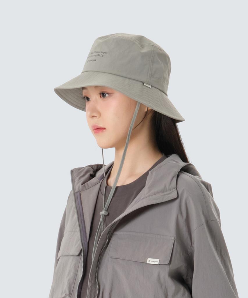 SNOWPEAK APPAREL Camp Hat (S26Zucha18) Fog Gray