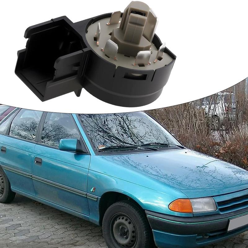 Car Ignition Switch ABS and Metal Black 90505912 Ignition Starter Switch for Opel Astra F Cabriolet 1991-2003 6 P