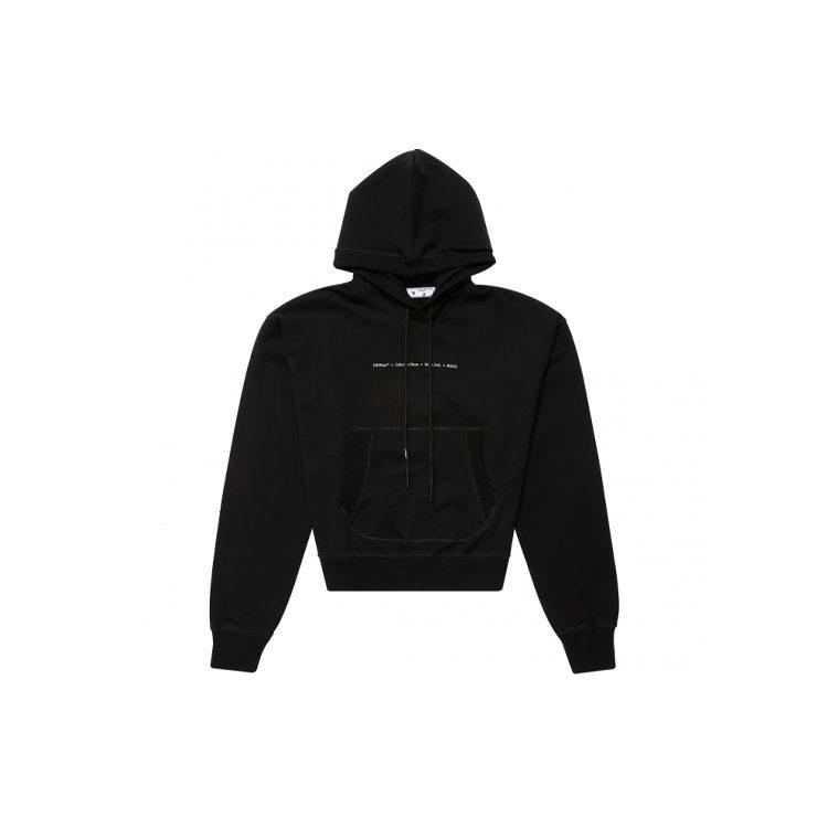 OFF WHITE Tornado Arrow Logo Hoodie OMBB073F21FLE0011084