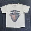 Dennis Rodman Gesicht Grafik T-Shirt Herren Y2K Vintage Stil Streetwear Tee S-3XL