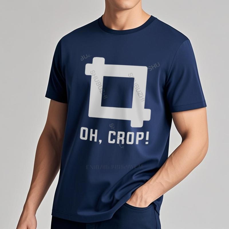 

Men Cotton T-Shirt Summer Brand Tshirt Oh Crop Funny Picture Photographer T-Shirt Photography Instagram Photo 684 Brand 4XL