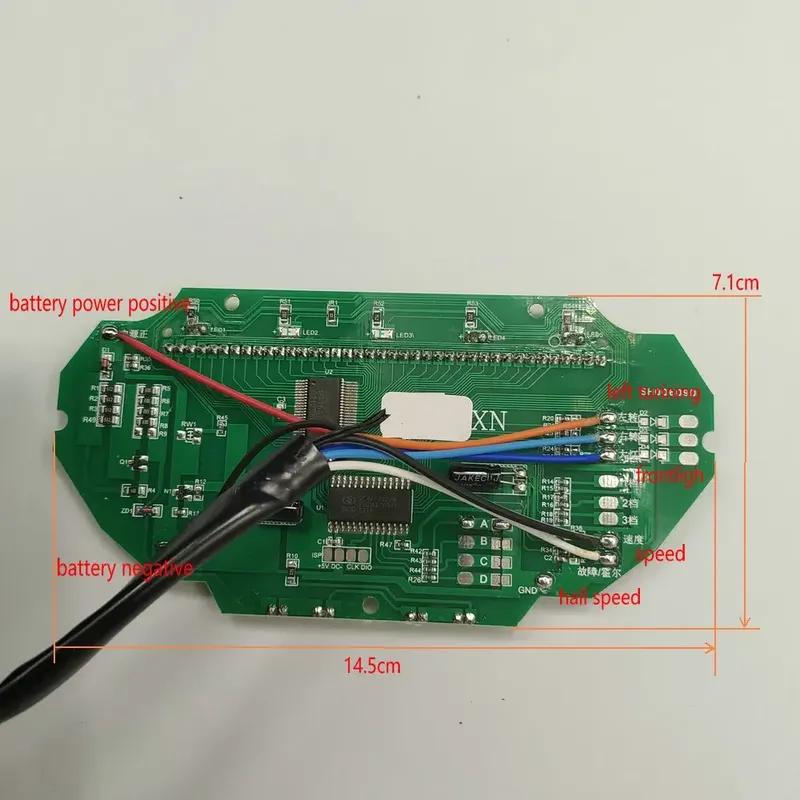 Speedometer Battery Level Indicator LCD DISPLAY 48v60v72v84v96v120v Light/ODO/ For Electric Scooter Gauge Bike Tricycle Dashboar