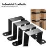 4 Pieces U-Shaped Deck Post Bracket Pre-Drilled for Garden Fencing, Woodworkers