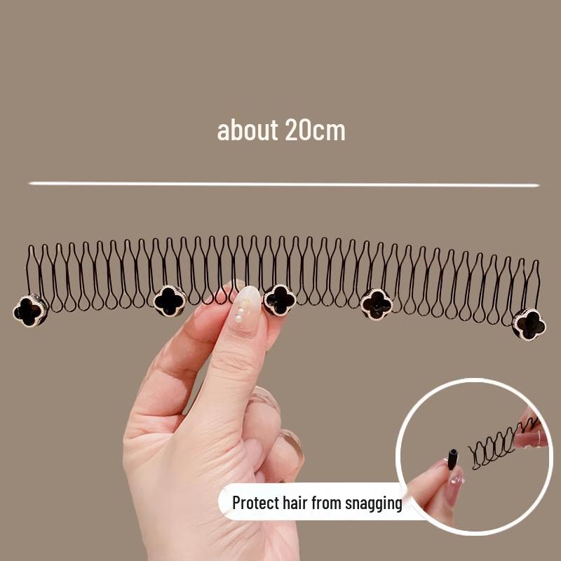 

Очень длинный гребень для контроля пушистости LALA и стильная женская заколка-ободок для волос