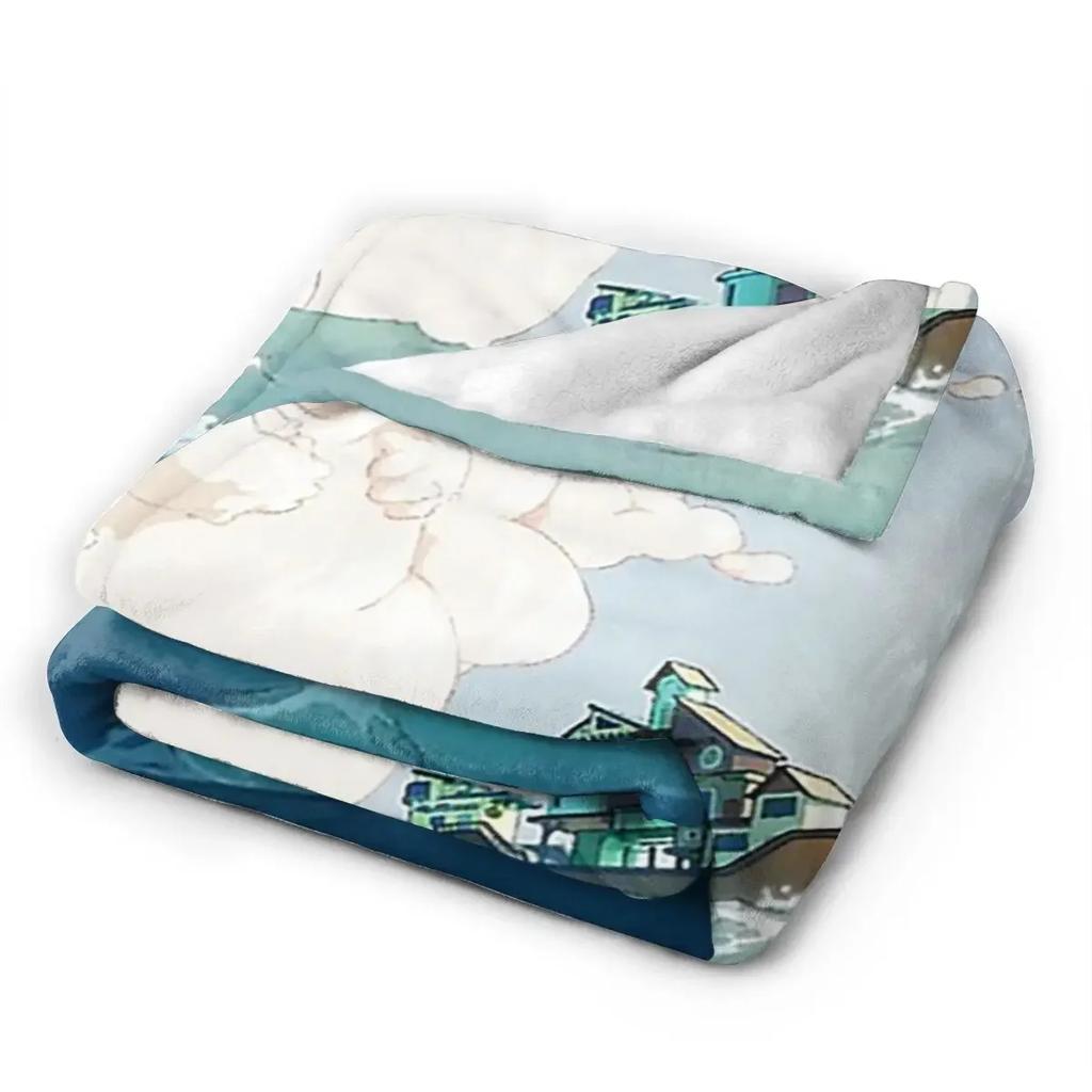 Spiritfarer - Sun - Waves - Boat Blankets Soft Warm Flannel Throw Blanket Cover for Bed Living Room Picnic Travel Home Couch