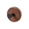 Strong Suction Cup Hook with Walnut Wood Design No Drill Needed Heavy Duty Wall Mount for Bathroom Towels and Accessories