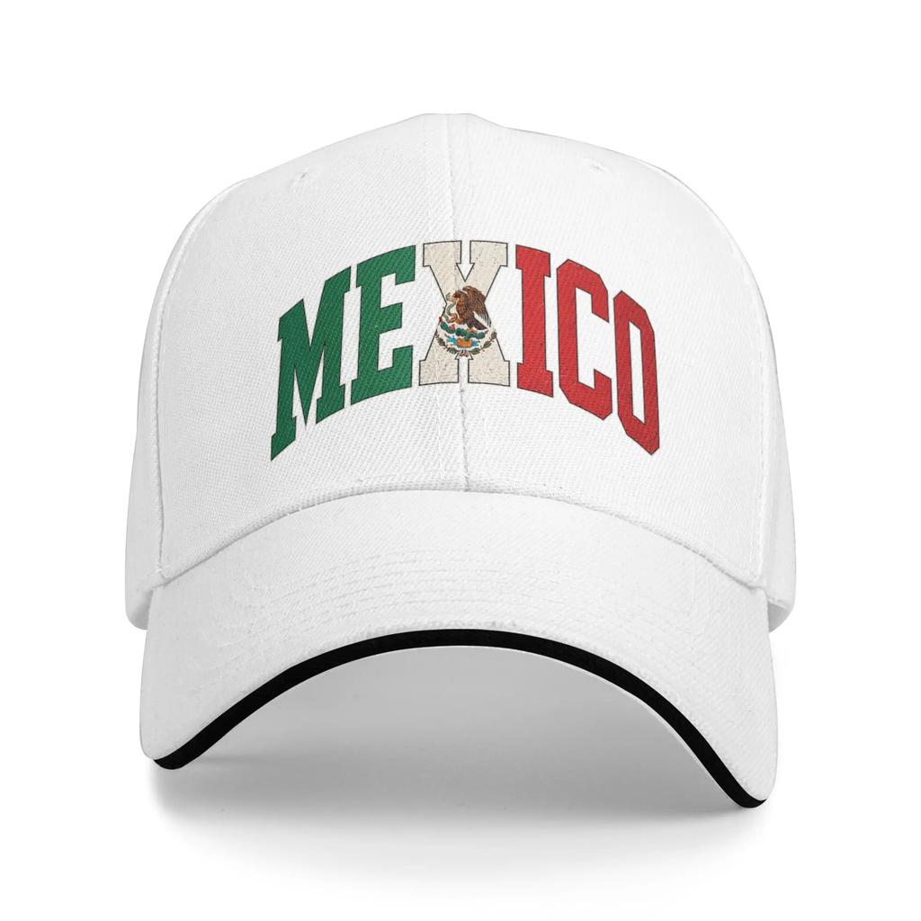 Mexico Heart with Mexican Flag Baseball Cap Hip Hop Sandwich Cap for Unisex Women Breathable Sun Cap Sport