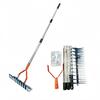 Detachable Gardening Rake: Clear Thatch, Leaves & Soil