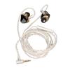 Resin Monitor Earphones Pure Copper   Unit Wired Headphone with   Connection Cable for   Drummer Musician