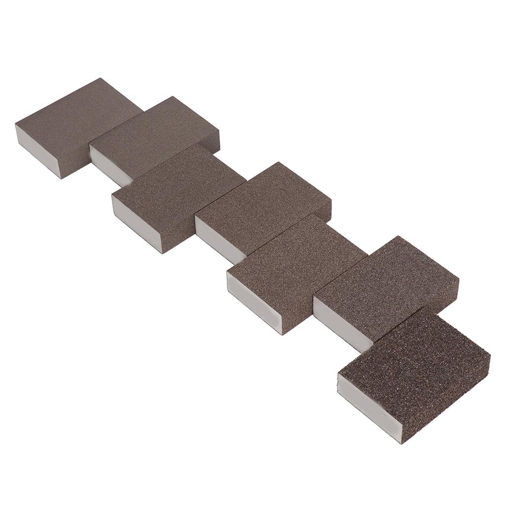 7Pcs Sanding Sponges Wet Dry Blocks Coarse Medium Fine Sand Foam 36 60 80 100 120 180 220 Grit